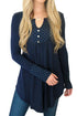 Sexy Blue Polka Dot Peasant Tunic